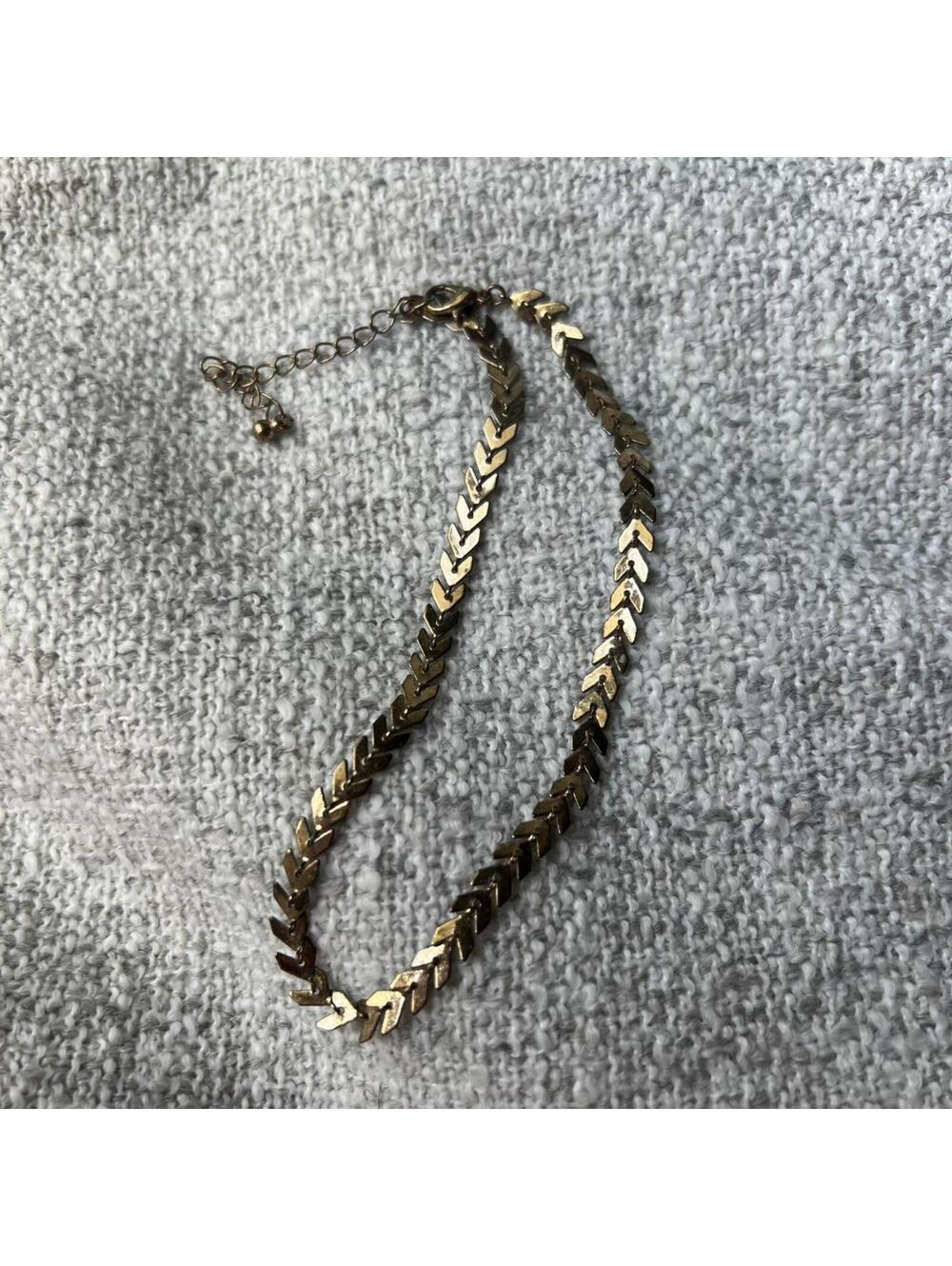Vintage Chevron Link Choker Chain